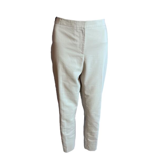 Calvin Klein “Highline” Dress Pants Size 8 Ankle Office Work Minimalist Neutral - Picture 1 of 5